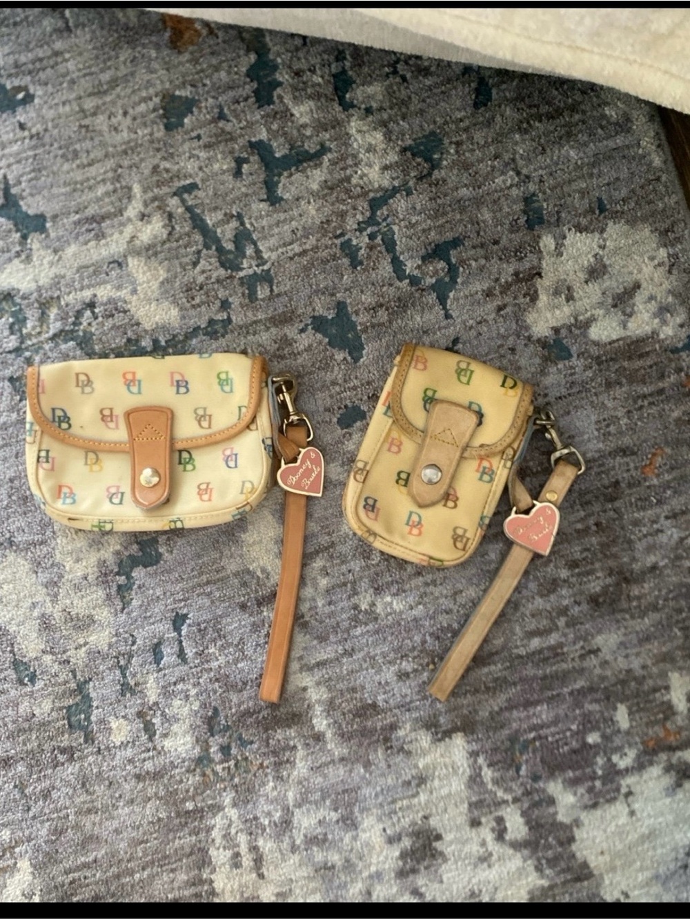 Dooney & Bourk bundle Multicolor Monogram Mini Crossbody Pouch